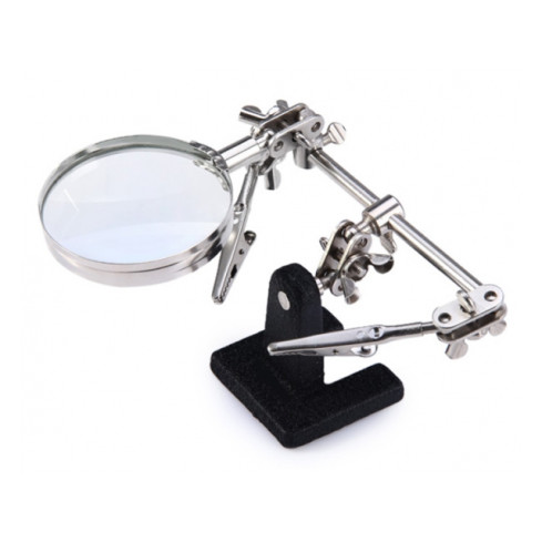 BB81 Zestaw trzecia ręka lupa + uchwyt do lutowania