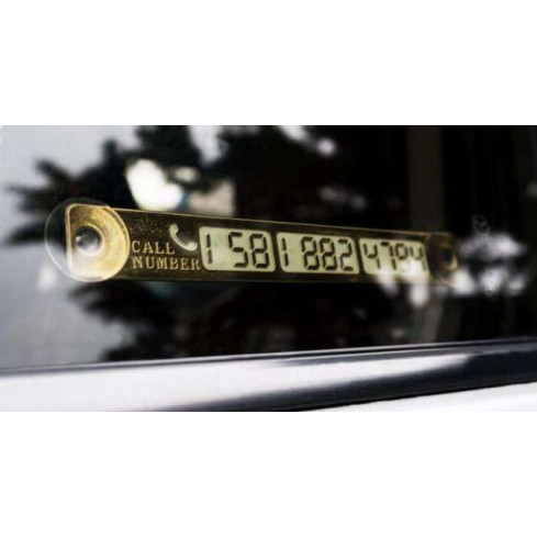 NN73 Tabliczka Parkingowa z numerem telefonu na szybę