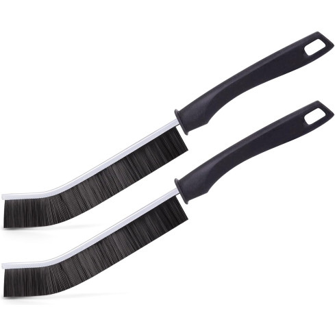 Szczotka do czyszczenia fug szczelin, czarne, włosie z nylonu, zestaw 2szt.