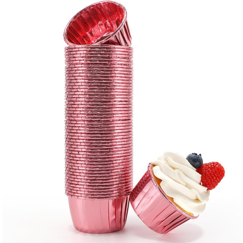 TG80292-4 PAPILOTKI DO MUFFINEK KUBECZKI FOREMKI NA BABECZKI 50szt. BŁYSZCZĄCE