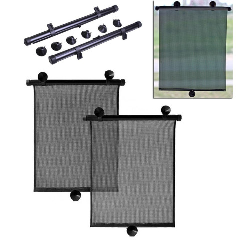 TV90 ROLETA PRZECIWSŁONECZNA SAMOCHODOWA OSŁONA NA SZYBĘ ZASŁONKA AUTA 2 SZT.