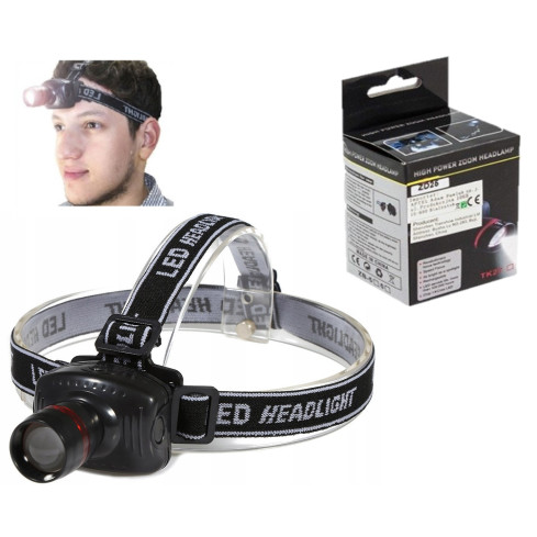 PT36 LATARKA CZOŁOWA LED ZOOM CREE CZOŁÓWKA 3 WAT