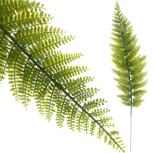 CV11682 PAPROĆ JAK ŻYWA SZTUCZNA PAPROTKA GAŁĄZKA SILIKONOWY LIŚĆ NA PIKU 50 cm