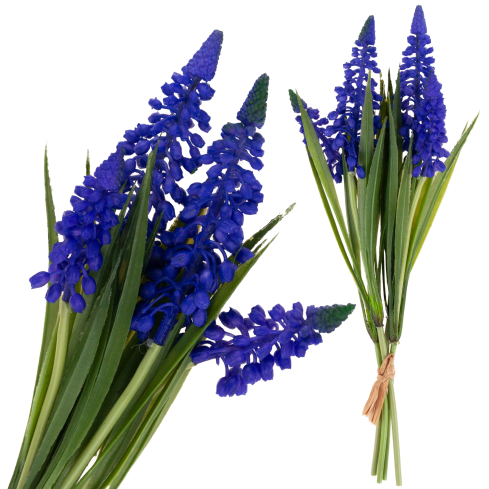 CV32904-3 SZAFIREK WIOSENNY BUKIECIK GUMOWY SZTUCZNY JAK ŻYWY SZTUCZNE KWIATY