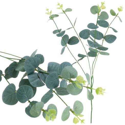 CV34936 Bukiet EUKALIPTUS LIŚCIE SZTUCZNA GAŁĄZKA 40CM WYPEŁNIACZ DO STROIKÓW