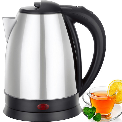 HH42 CZAJNIK ELEKTRYCZNY BEZPRZEWODOWY 2 STAL INOX 2000w duży srebrny