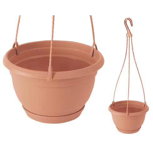 DAGW3-R624 DONICZKA DONICA PRODUKCYJNA WISZĄCA O 21cm BALKONOWA OKRĄGŁA Z HAKIEM 3,8L