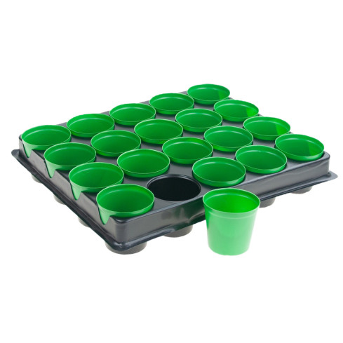 TG71425 Doniczki produkcyjne, multiplaty do rozsad, wysiew sadzonek, 20szt. doniczek + paletka