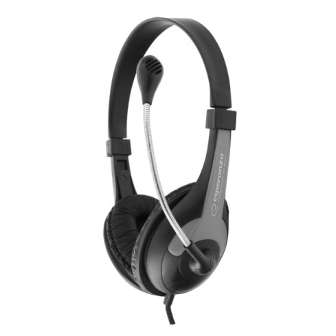 EH158K ESPERANZA SŁUCHAWKI Z MIKROFONEM ROOSTER CZARNE