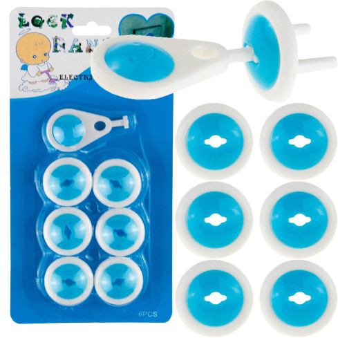 ER9 BLOKADA ZAŚLEPKI ZABEZPIECZENIE DO GNIAZDEK KONTAKTÓW 6SZT