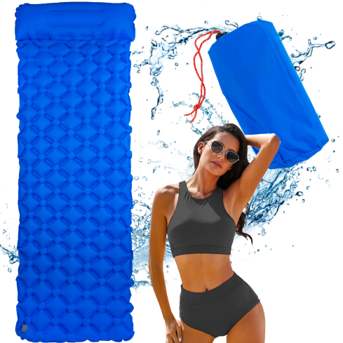 IM001 MATERAC DMUCHANY WIELOFUNKCYJNY Z POKROWCEM NA BIWAK KEMPING OUTDOOR