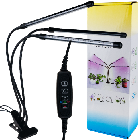 IM010 3 RAMIENNA LAMPA DO WZROSTU ROŚLIN DOŚWIETLANIA 60 LED TIMER + PILOT