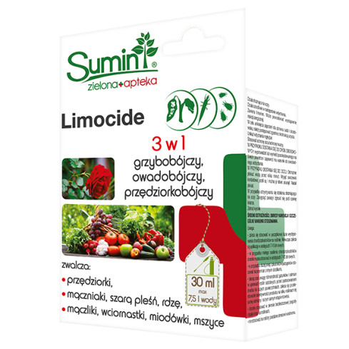SUM33 LIMOCIDE 30 ML, środek 3w1, preparat owadobójczy grzybobójczy, na przędziorka szkodniki