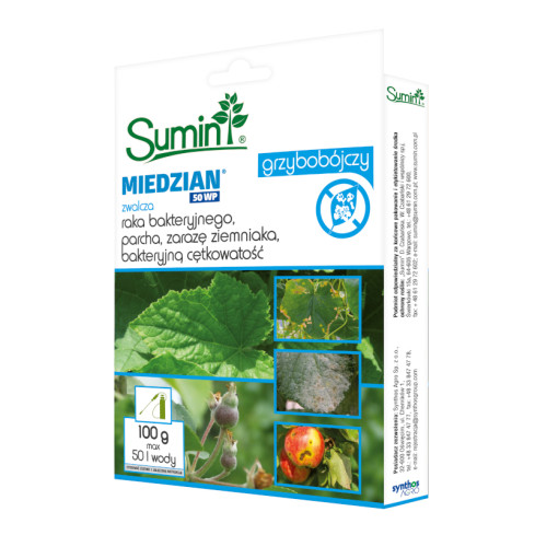 SUM7 ŚRODEK PREPARAT GRZYBOBÓJCZY MIEDZIAN 50 WP 100G