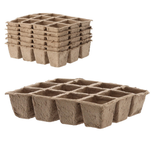 EDA3227 DONICZKI TORFOWE NA ROZSADY SADZONKI 6x tacka 72szt