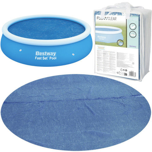 58241 Pokrywa solarna do basenu, pokrywa basenowa 305cm, przykrycie na basen, Bestway 58241
