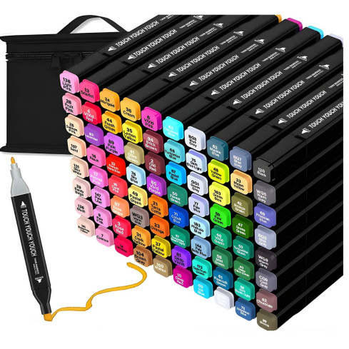 TG70309 MARKERY ALKOHOLOWE PISAKI DWUSTRONNE ZAKREŚLCZE 120szt