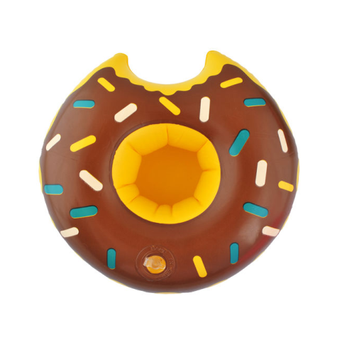 TG48118B PODSTAWKA POD KUBEK PUSZKĘ PĄCZEK BRĄZOWY DONUT PŁYWAJĄCA UCHWYT NA NAPOJE