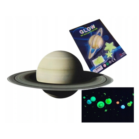MJ12051 Planety fluorescencyjne 3D + gwiazdki