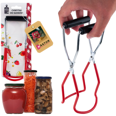 SIZ0207 SZCZYPCE DO SŁOIKÓW CHWYTAK GORĄCYCH BUTELEK KLESZCZE WYJMOWANIA Z WRZĄTKU