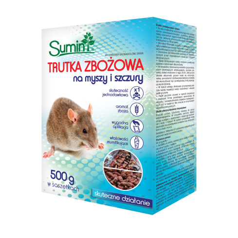 SUM61 SUMIN TRUTKA ZBOŻOWA BOX GRYZONIOBÓJCZE NA MYSZY 500G (4X125G)