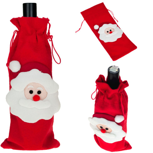 TG53026 UBRANKO POKROWIEC NA BUTELKĘ PREZENT NA ŚWIĘTA