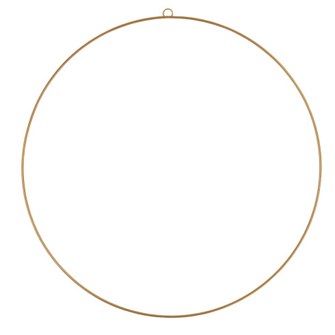 Obręcz koło dekoracyjne, metalowe, złote, baza do stroików, 40cm