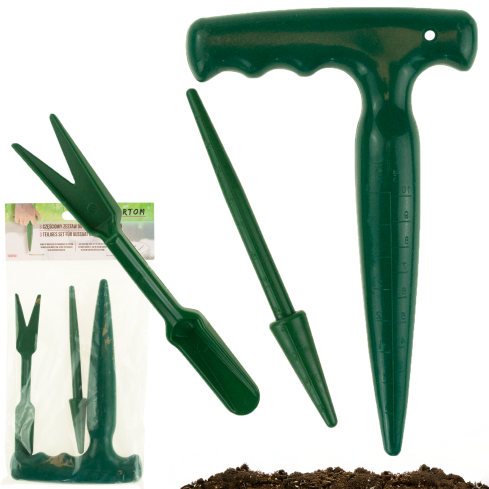 TG60501 Zestaw do pikowania i sadzenia, widełki pikownik do roślin, kołek ogrodniczy