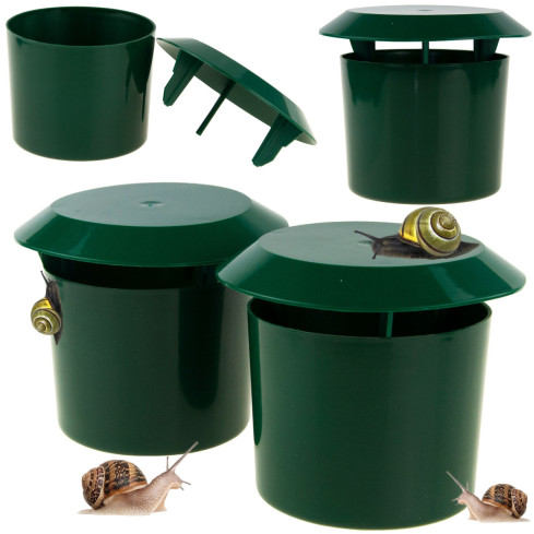 TG60612 2x Pułapka na ślimaki, przeciw ślimakom, ekologiczny wabik, skuteczna łapka