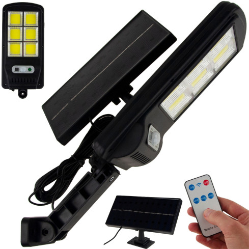 TG64680 Lampa solarna COB, latarnia uliczna 120led, panel oświetleniowy na zewnątrz