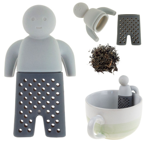 TG66025 ZAPARZACZ DO HERBATY ZIÓŁ LUDZIK SILIKONOWY SITKO