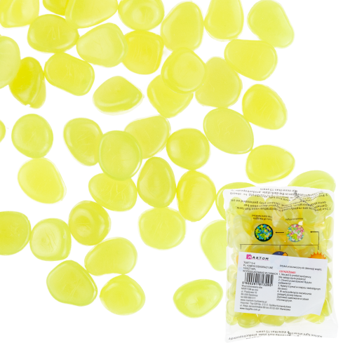 TG67713-4 Kamyki świecące, kamienie fluorescencyjne, 100 sztuk ozdobne