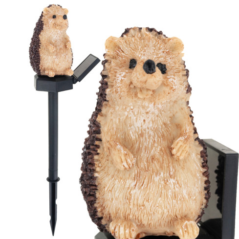 TG71283 Lampa solarna jeż, jeżyk, wbijana lampka ogrodowa, czujnik zmierzchu, oświetlenie led solar