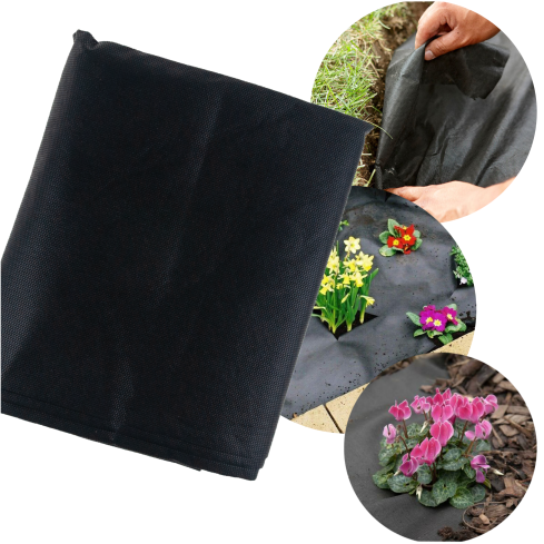 TG77643 Agrowłóknina antychwastowa, agrotkanina 1,6x2,9m, czarna na chwasty 4,64m2