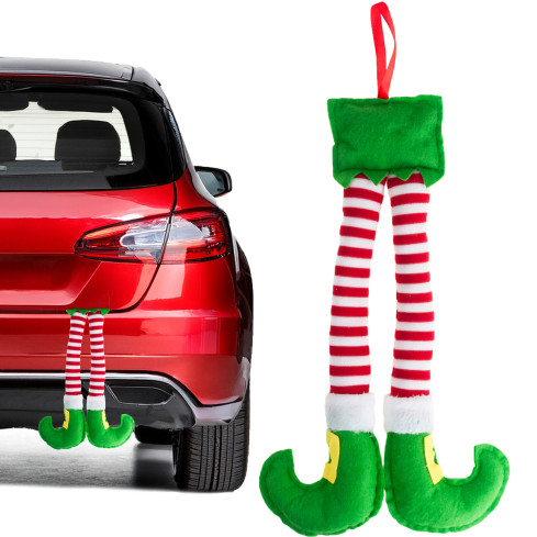 TG80093 NOGI ELFA ZAWIESZKA DEKORACJA DRZWI SAMOCHODU OKNA ŚWIĘTA MIKOŁAJ