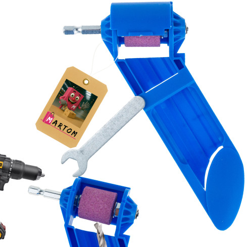 TG80297 OSTRZAŁKA NA WIERTARKĘ WKRĘTARKĘ DO OSTRZENIA WIERTEŁ 2-12,5MM NIEBIESKA