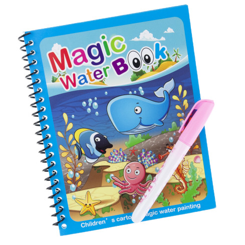 Kolorowanka wodna, malowanka na wodę, z pisakiem, ze zwierzątkami