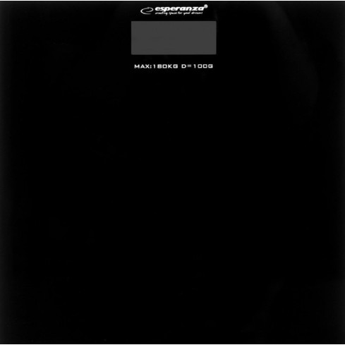 ES159C WAGA ŁAZIENKOWA CIENKA AEROBIC CZARNA