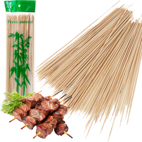 TG80300 PATYCZKI DO SZASZŁYKÓW BAMBUSOWE DREWNIANE GRILL WYKAŁACZKI 80SZT/KPL