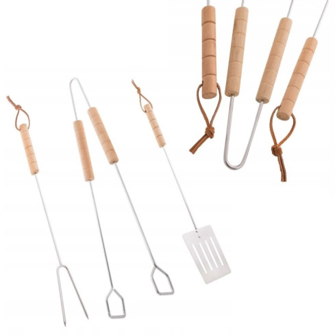 TG72010 Zestaw akcesoriów do grillowania, sztućce przybory do grilla, 3 elementy