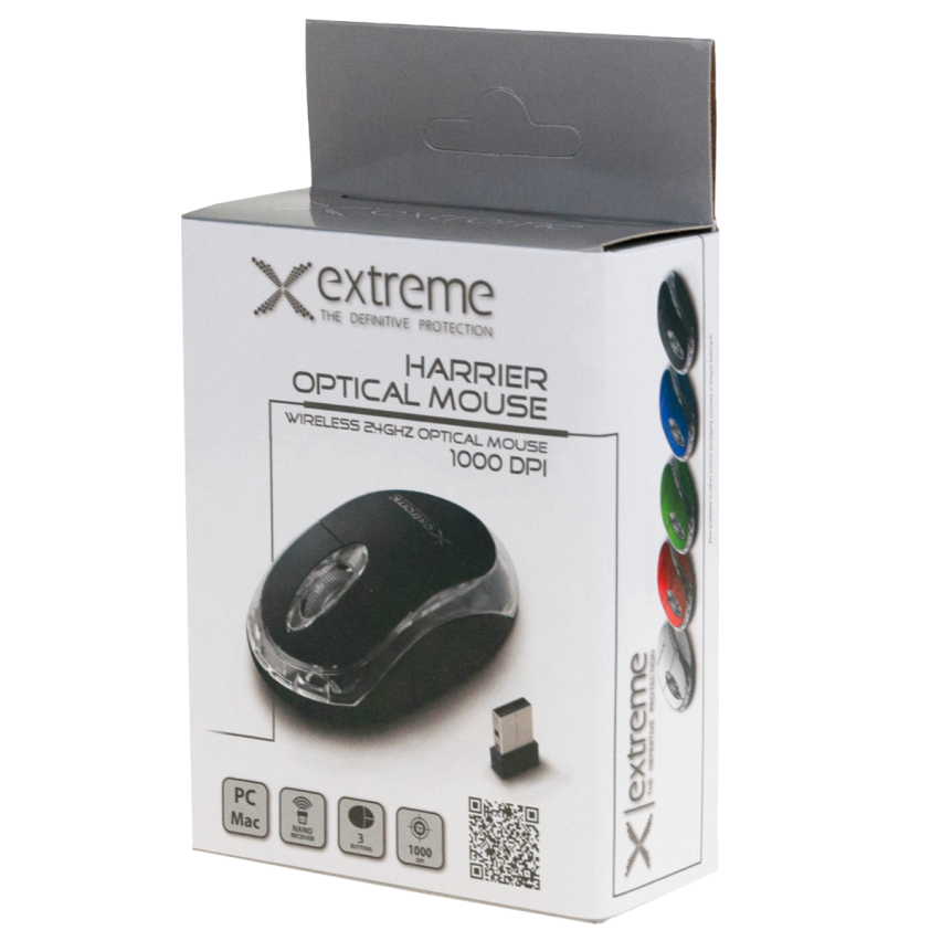 XM105K EXTREME MYSZ BEZPRZEWODOWA 2.4GHZ 3D OPTYCZNA USB HARRIER CZARNA