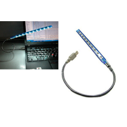 PC48 10 DIODOWA LAMPKA USB DO LAPTOPA PC 10 LED'S