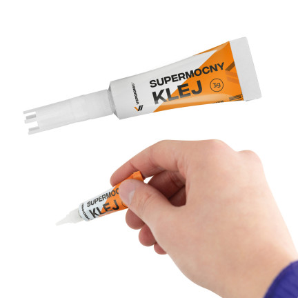 0037 KLEJ SZYBKOSCHNĄCY MOCNY UNIWERSALNY MONTAŻOWY CYJANOAKRYLOWY BLISTER 12X3G