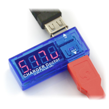 HH62 MIERNIK PRĄDU ŁADOWANIA WOLTOMIERZ USB