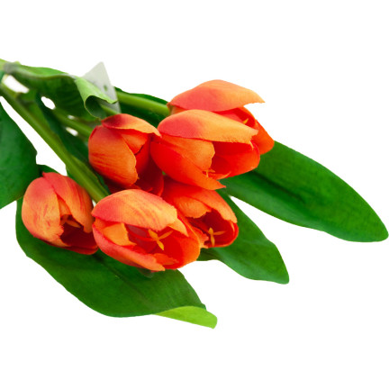 07750-7 TULIPAN BUKIET 6SZT pomarańczowy sztuczne kwiaty