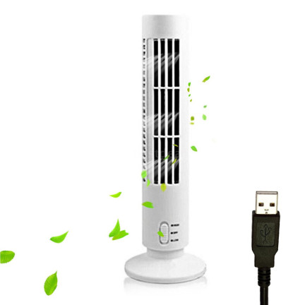 SS72 WENTYLATOR WIATRAK KOLUMNOWY TUBA USB BEZŁOPATKOWY CICHY REGULOWANA MOC