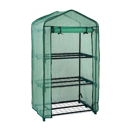 TG71366 MINI SZKLARNIA BALKONOWA PÓŁKI FOLIA ROZSADNIK DO WYSIEWU ZIELNIK 125x69x49
