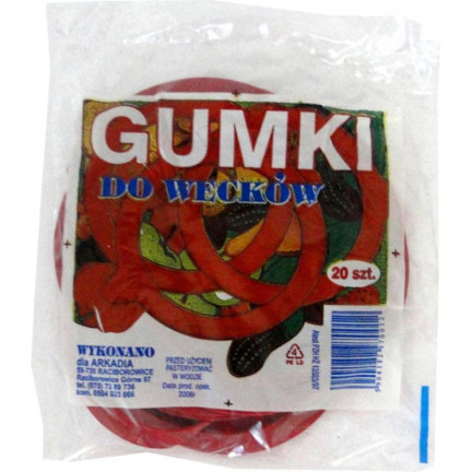 FOR0012 KOMPLET 20SZT. GUMEK DO SŁOI SŁOIKÓW