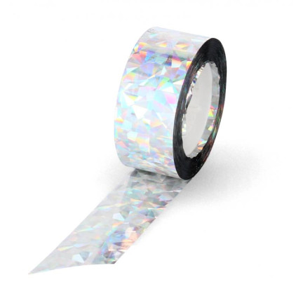 NIT1652 TAŚMA ODBLASKOWA ODSTRASZAJĄCA PTAKI HOLOGRAFICZNA NA GOŁĘBIE KRUKI 50Mx2,4CM
