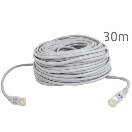 KO29 KABEL SIECIOWY PATCHCORD LAN ETHERNET RJ45 30M SKRĘTKA PRZEWÓD INTERNETOWY